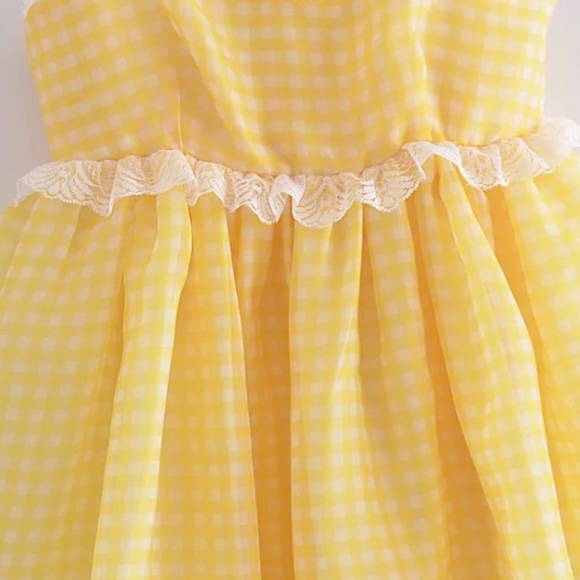 ❗SOLD OUT❗Organza Spaghetti Strap Puff Babydoll Dress - Picture 7 of 16